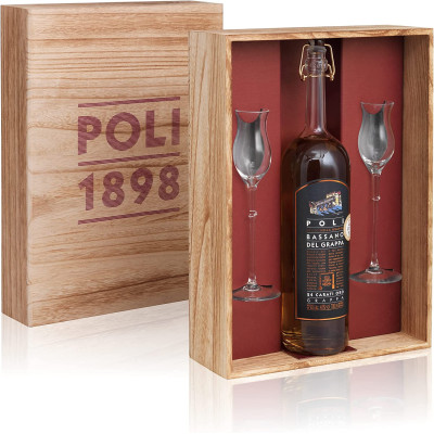 Poli Grappa 24 carati oro confezione legno