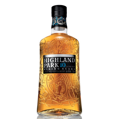 Single Malt Scotch Whisky 10 Year Old "Viking Scars" - Highland Park (0.7l - astuccio)